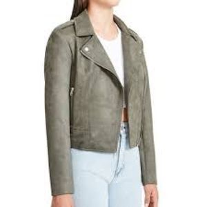 BB Dakota Steve Madden Faux Suede Moto Jacket